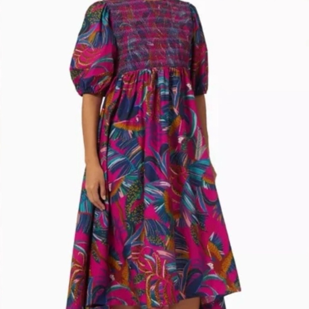 Farm Rio Macaws Midi Dress / NWT / Size M / $245 MSRP - Picture 4 of 10